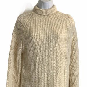 MKT Studio Natural Killer Turtleneck  Sweater Sz S